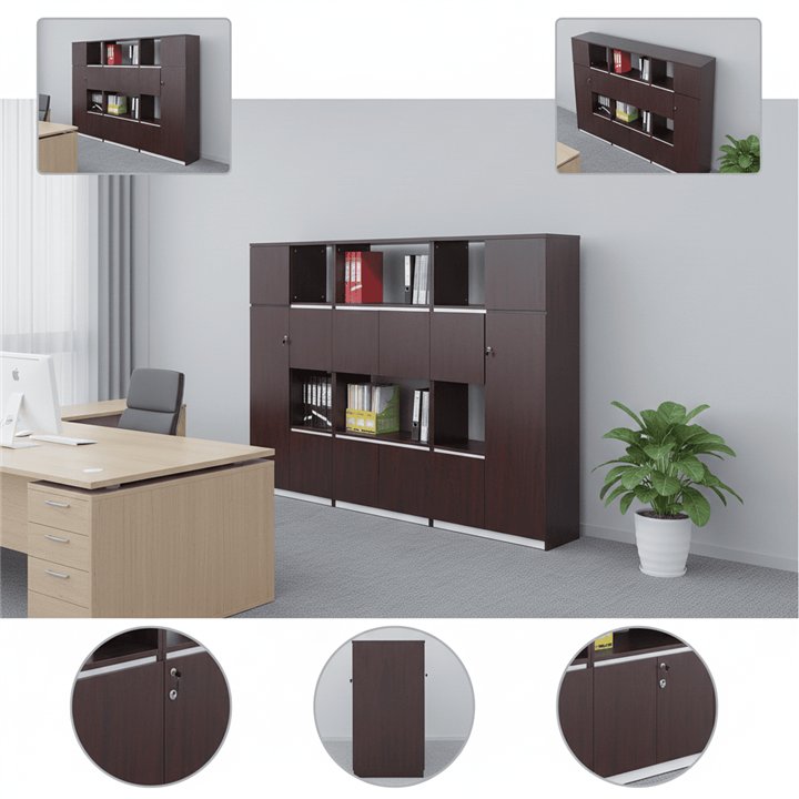 Cụm tủ gỗ cao TG07-C3