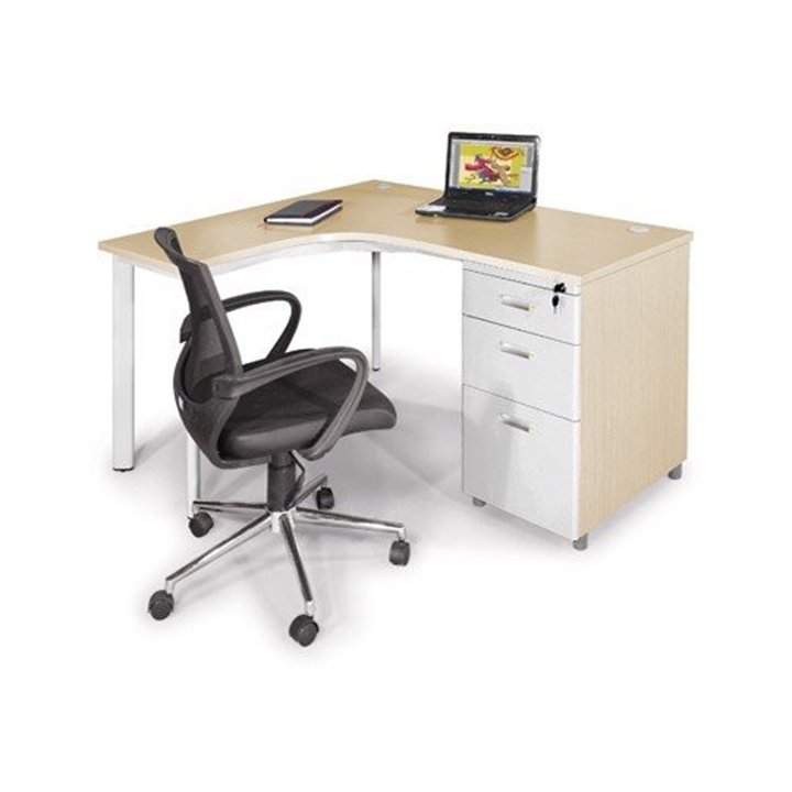 Bàn làm việc lượn chân sắt BLT(P)14H5-CO