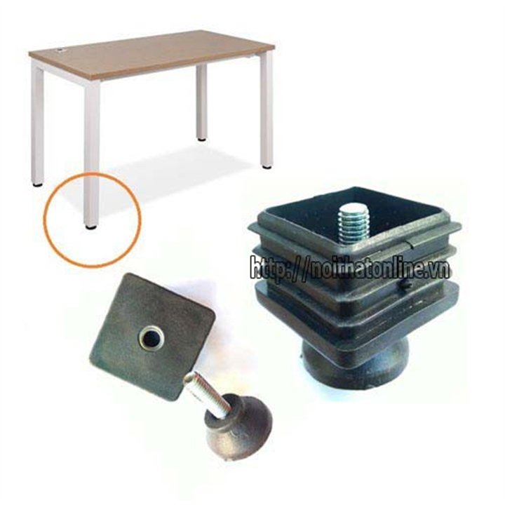 Chân tăng chỉnh hộp vuông 40x40